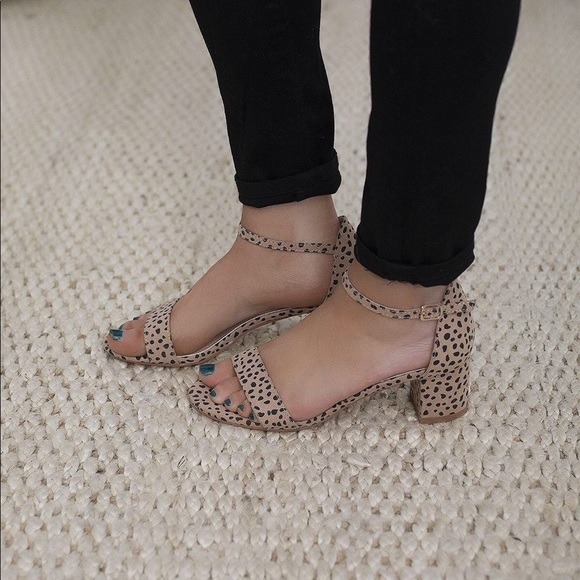 cheetah ankle strap heels